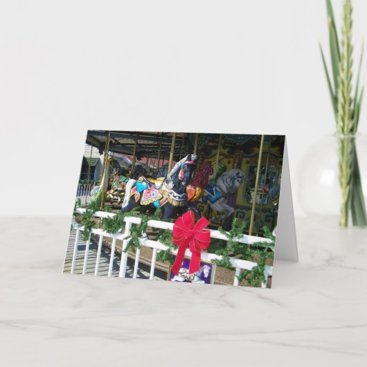 クリスマス回転木馬の願い シーズンカード (正面)