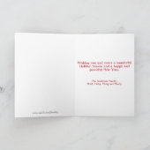 クリスマス回転木馬インキャンディストライプズ シーズンカード (内部)