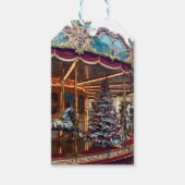 クリスマス回転木馬ギフトラベル ギフトタグ (正面)