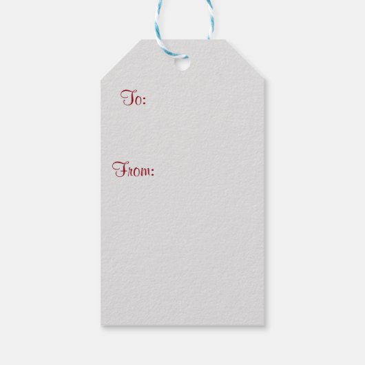 クリスマス回転木馬ギフトラベル ギフトタグ (裏面)