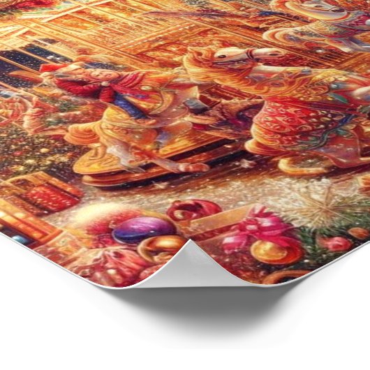 「クリスマス回転木馬ジョイ」ポスター ポスター (角)