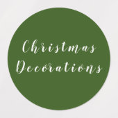 クリスマス団体や組織 ラベル (デザイン2)