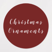 クリスマス団体や組織 ラベル (デザイン1)