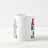 クリスマス図書館司書の予約がすべてのかわいい コーヒーマグカップ (中央)