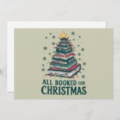 クリスマス図書館員へのプレゼント 本好きに最適 シーズンカード (正面/裏面)