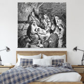 クリスマス図解入りの、写真付きの出生シーン キャンバスプリント (インサイチュ (寝室))