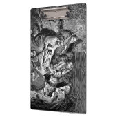 クリスマス図解入りの、写真付きの出生シーン クリップボード (左)