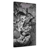 クリスマス図解入りの、写真付きの出生シーン クリップボード (右)