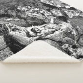 クリスマス図解入りの、写真付きの出生シーン シェルパブランケット (3/4)