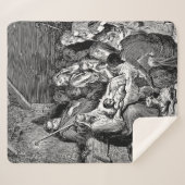 クリスマス図解入りの、写真付きの出生シーン シェルパブランケット (正面(横))