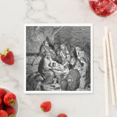 クリスマス図解入りの、写真付きの出生シーン スタンダードランチョンナプキン (インサイチュ)