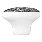 クリスマス図解入りの、写真付きの出生シーン セラミックノブ (側面)