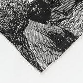 クリスマス図解入りの、写真付きの出生シーン フリースブランケット (角)