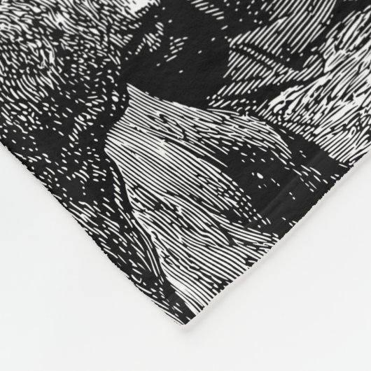 クリスマス図解入りの、写真付きの出生シーン フリースブランケット (角)