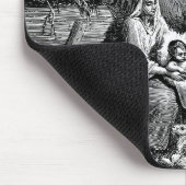 クリスマス図解入りの、写真付きの出生シーン マウスパッド (コーナー)