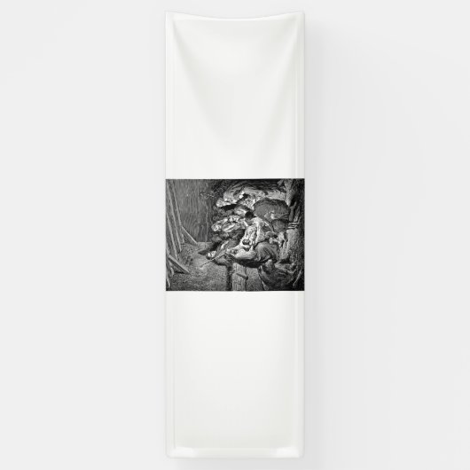 クリスマス図解入りの、写真付きの出生シーン 横断幕 (縦)