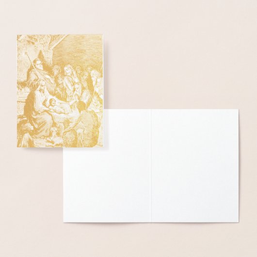 クリスマス図解入りの、写真付きの出生シーン 箔カード (ディスプレー)