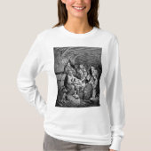 クリスマス図解入りの、写真付きの出生シーン Tシャツ (正面)