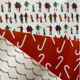 クリスマス図解入りの、写真付きの品種 ラッピングペーパーシート