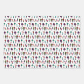 クリスマス図解入りの、写真付きの品種 ラッピングペーパーシート (正面2)