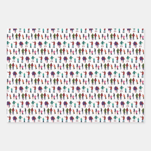 クリスマス図解入りの、写真付きの品種 ラッピングペーパーシート (正面2)