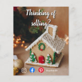 クリスマス売りメーラー実在エステートマーケティングフライ チラシ (正面)