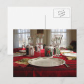 クリスマス夕食の郵便はがき シーズンポストカード (正面/裏面)