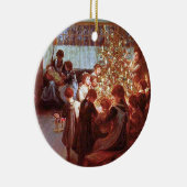 クリスマス夕食 セラミックオーナメント (右)