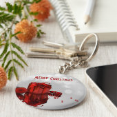 クリスマス大切プレゼントプロフェッショナル キーホルダー (側面)