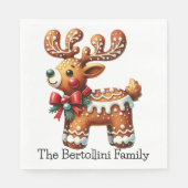 クリスマス大切マッチングパーティー商品 スタンダードランチョンナプキン (正面)