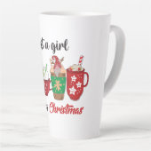 クリスマス大好き女子 カフェラテマグ (右アングル)