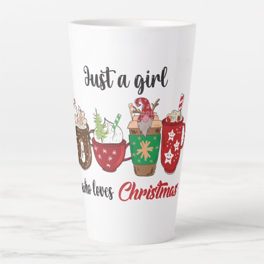 クリスマス大好き女子 カフェラテマグ (正面)