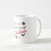 クリスマス大好き女子 コーヒーマグカップ (正面右)