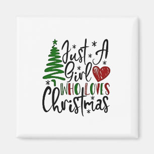 クリスマス大好き女子 Xmasラバー マグネット