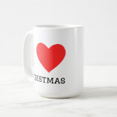 クリスマス大好き コーヒーマグカップ (正面左)