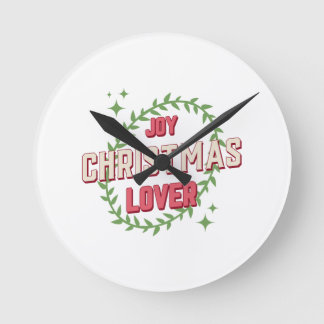 クリスマス大好き ラウンド壁時計