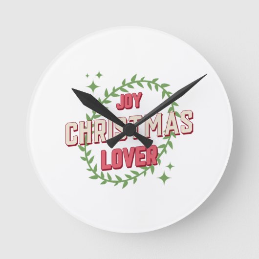 クリスマス大好き ラウンド壁時計 (正面)