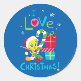 クリスマス大好き – TWEETY™ ラウンドシール