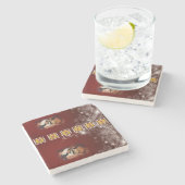 クリスマス大理石コースター、イエスキリスト ストーンコースター (横)