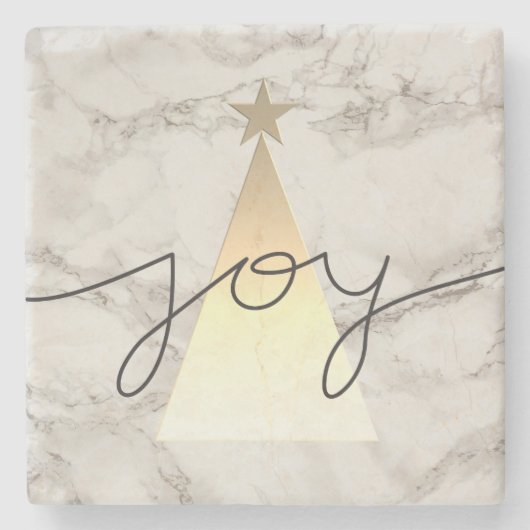 クリスマス大理石 ストーンコースター (正面)