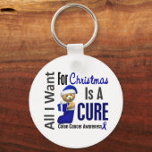 クリスマス大腸がんが欲しいもの キーホルダー (正面)