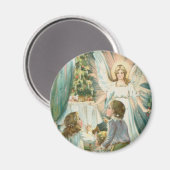 クリスマス天使と子ども マグネット (正面/裏面)