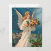 "クリスマス天使" シーズンポストカード (正面/裏面)