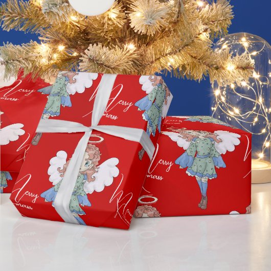 クリスマス天使 ラッピングペーパー (クリスマス)