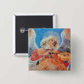 クリスマス天使 缶バッジ (正面&裏面)