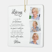 クリスマス天国愛の思い出3 Photo Memorial セラミックオーナメント (左)