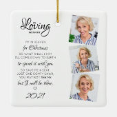 クリスマス天国愛の思い出3 Photo Memorial セラミックオーナメント (裏面)