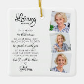 クリスマス天国愛の思い出3 Photo Memorial セラミックオーナメント (正面)