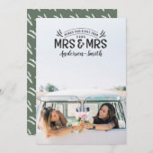 クリスマス夫結婚妻の発表 シーズンカード (正面/裏面)