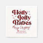 クリスマス女子会 クリスマスパーティ 女子会 クリスマススリーパー スタンダードカクテルナプキン (正面)